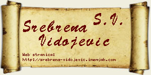 Srebrena Vidojević vizit kartica